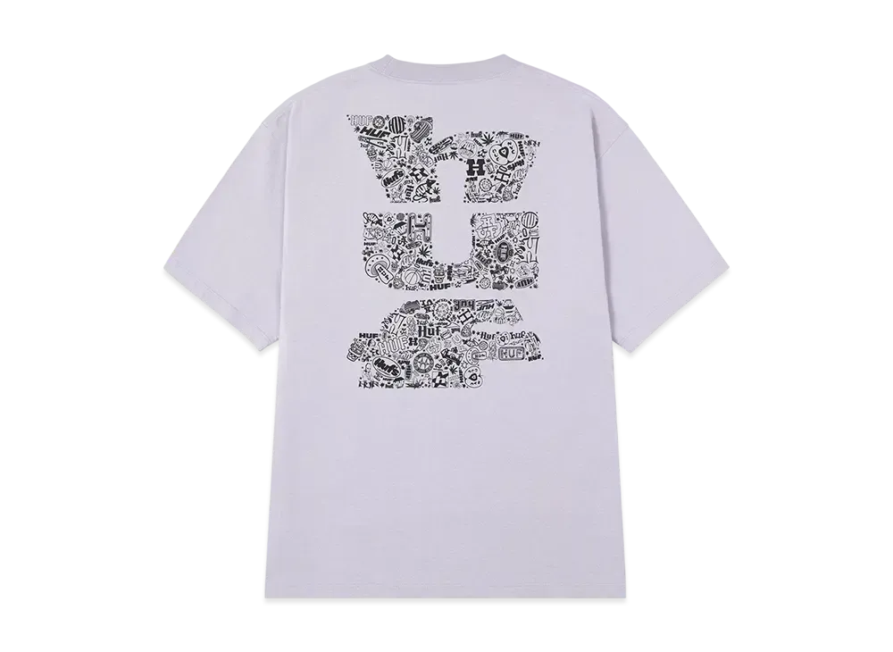 HUF Summer 25 Metablast Tee "Dust Purple"