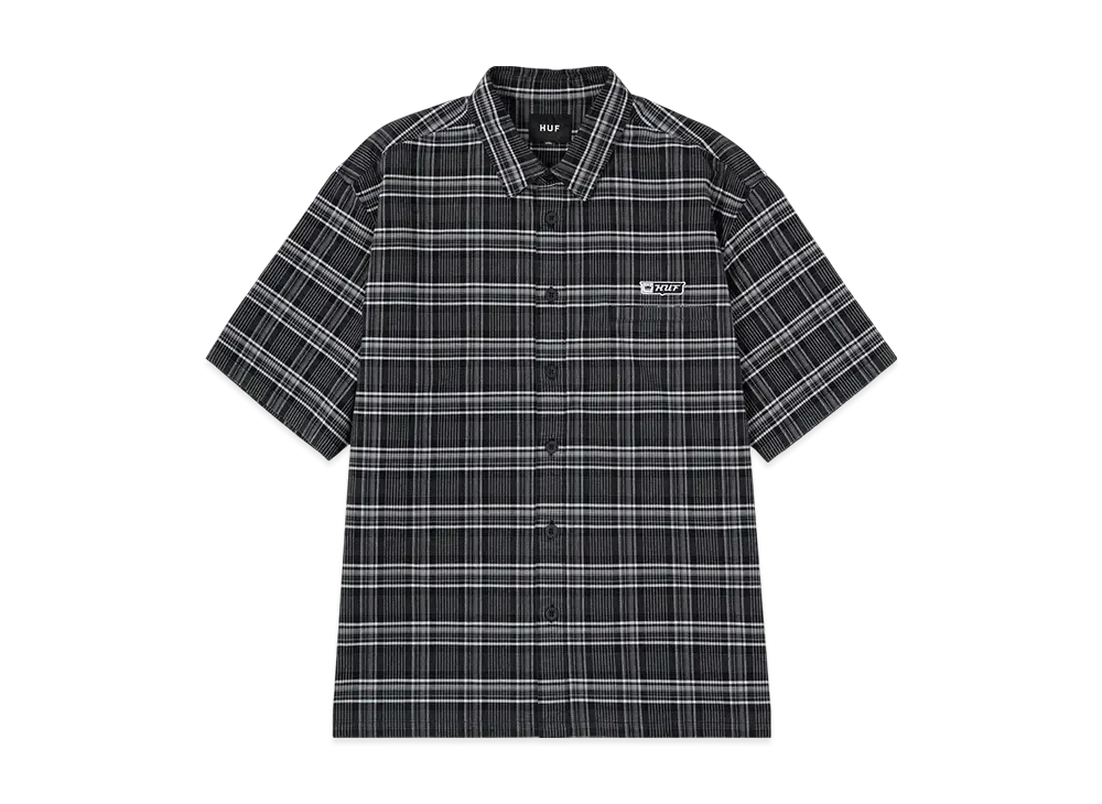 HUF Summer 25 Millennium Plaid Ombre Shirt "Black"