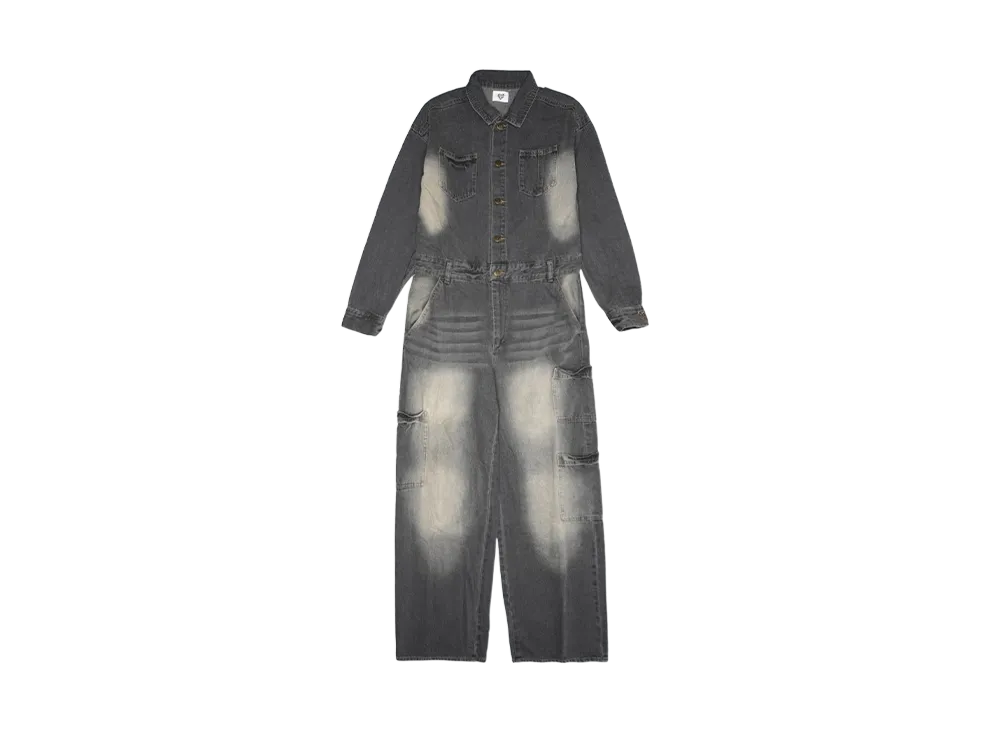 HTH jump denim suit "BLACK BASE"