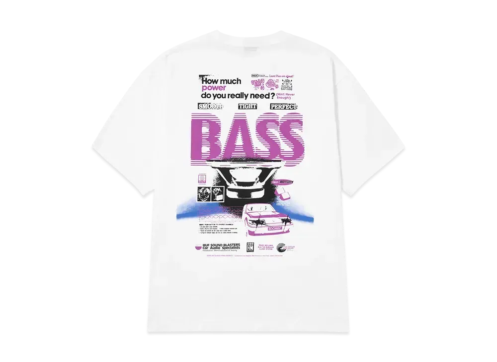 HUF Summer 25 Bass Power Tee "White"