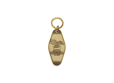 HUF Summer 25 Full Service Motel Key Tag "Gold"