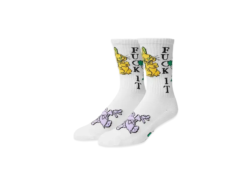 HUF Summer 25 Trip Crew Socks "White"