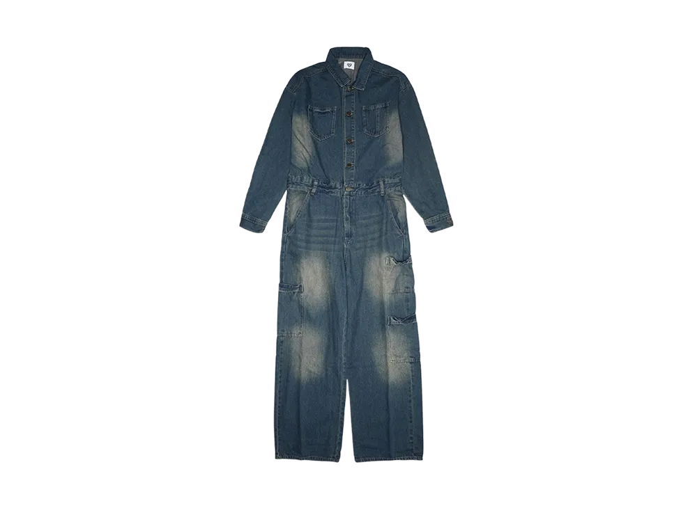 HTH jump denim suit "INDIGO BASE"