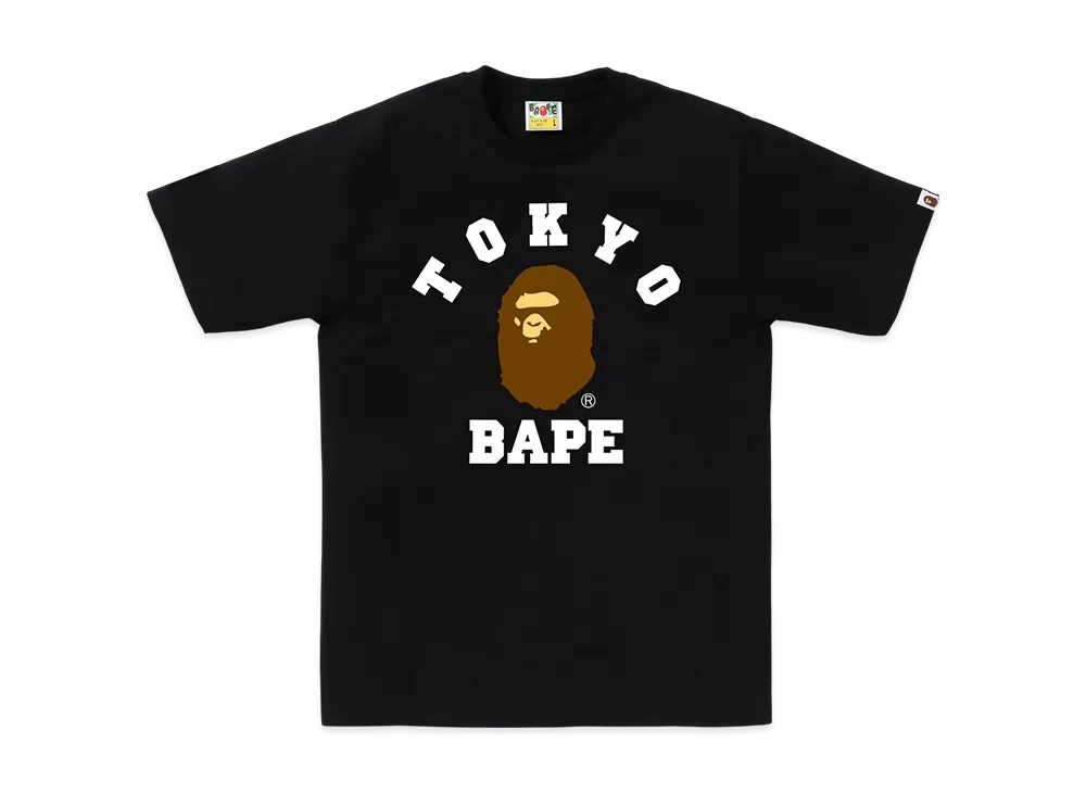 A BATHING APE Tokyo College Tee "Black"