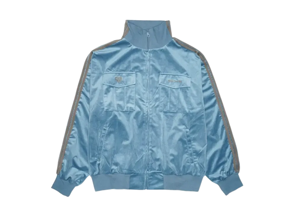 HTH velor track jacket "SAX"