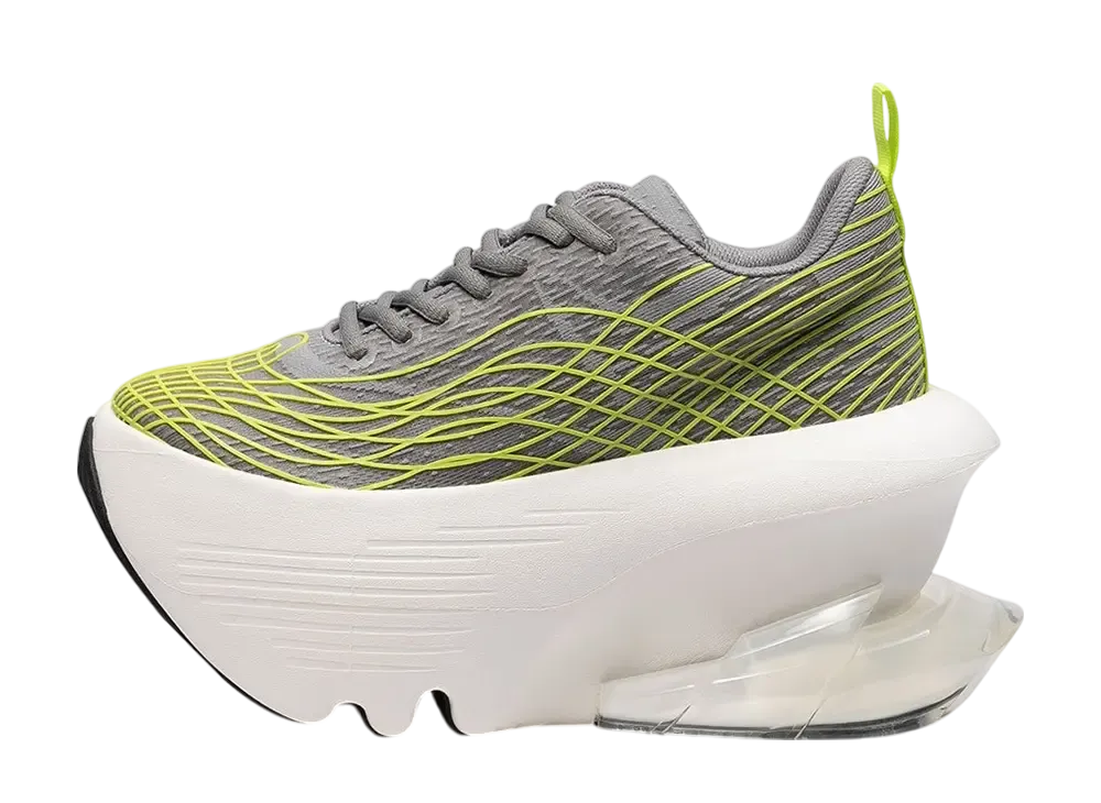 グラウンズ ジョグ ビジョン ダイナモ "グレーネオン/ホワイト"