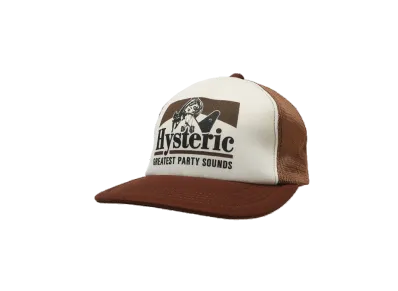 HYSTERIC GLAMOUR Guitar Girl Mesh Cap "Brown"