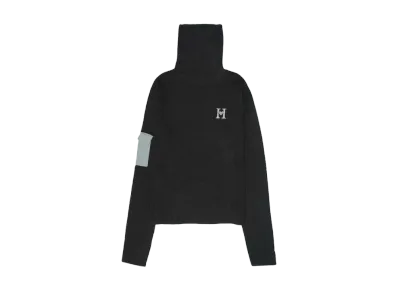 HTH ribbed high neck "CHARCOAL"