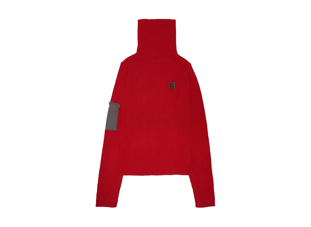 HTH ribbed high neck "RED"