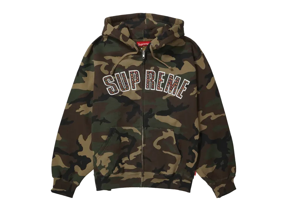Supreme x B.B. Simon Zip Up Hooded Sweatshirt "Woodland Camo"