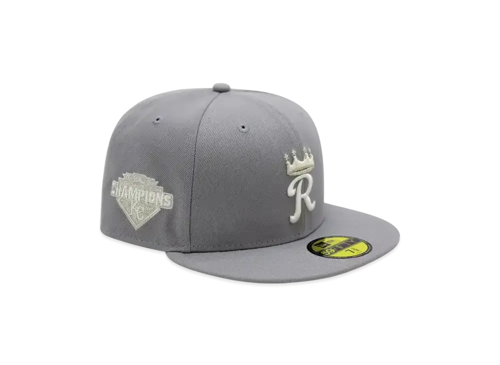 NEW ERA x THE CAP 'Soul Train' 59Fifty Kansas City Royals "Gray"
