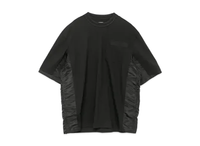 sacai Nylon Twill x Cotton Jersey T-Shirt "Black/Black"