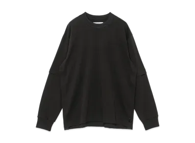 sacai S Cotton Jersey L/S T-Shirt "Black"