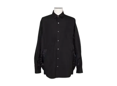 sacai Cotton Poplin Shirt "Black/Black"