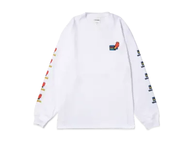 VAULTROOM Fire Logo L/S Tee "White"