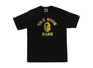 A BATHING APE x Van Gogh Museum College Tee "Black"