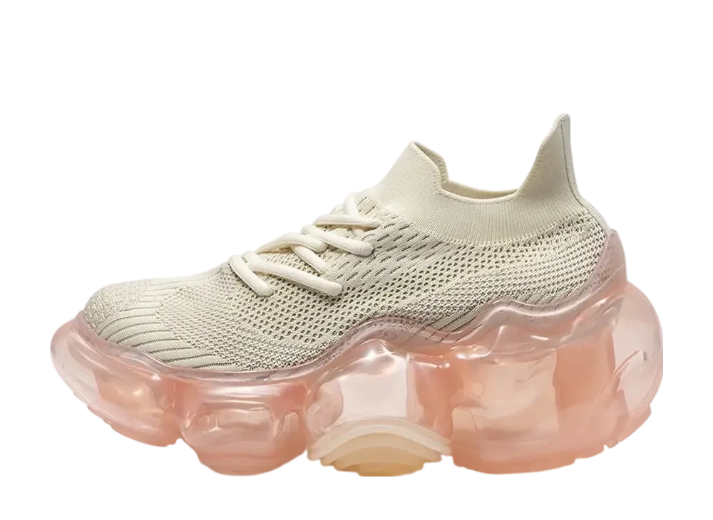 グラウンズ ウィメンズ ムーピー "クリーム/ペールピンク"