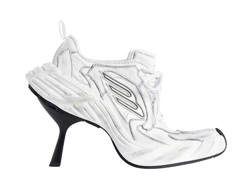 バレンシアガ ウィメンズ マンデー ヒールシューズ "ホワイト/ブラック/グレー"