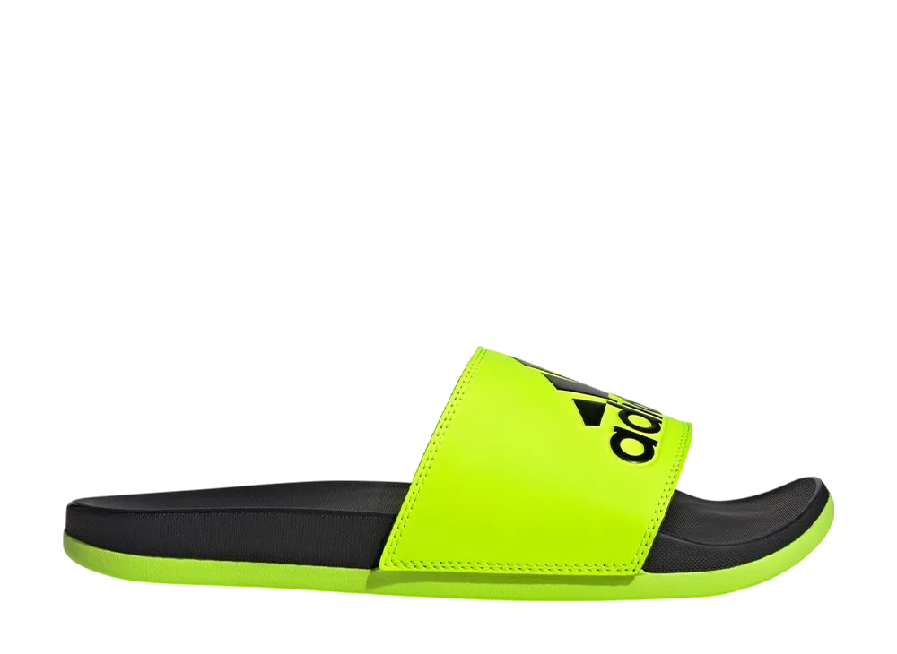 アディダス アディレッタ コンフォート スライド "ルシッドレモン/コアブラック"