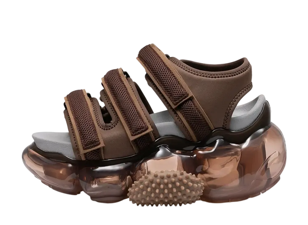 グラウンズ ウィメンズ ムーピー キャタピラー サンダル "ブラウン/ブラウン"