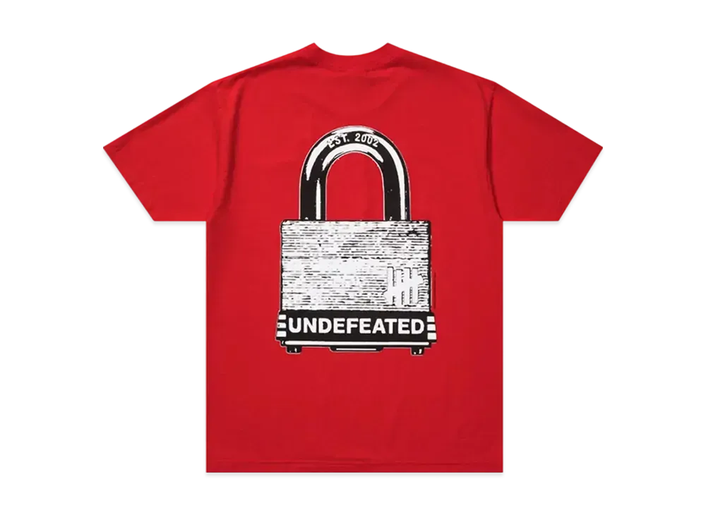 UNDEFEATED Lock S/S Tee "Red"