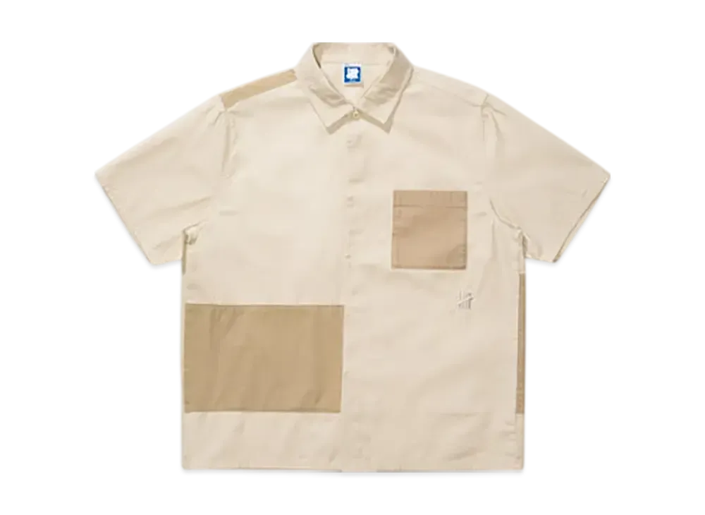 UNDEFEATED Patchwork S/S Shirt "Tan"