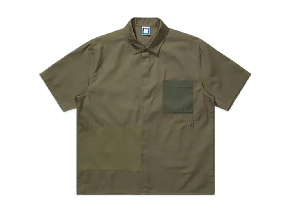 UNDEFEATED Patchwork S/S Shirt "Olive"