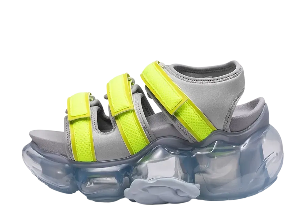 グラウンズ ムーピー キャタピラー サンダル "ネオンイエロー/アイスグレー"