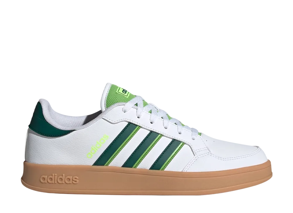 アディダス ブレイクネット "クラウドホワイト/カレッジグリーン/セミルシッドライム"