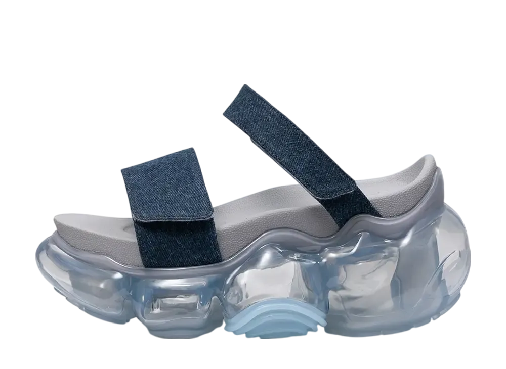 グラウンズ ムーピー デニム サンダル "デニムインディゴ/アイスグレー"