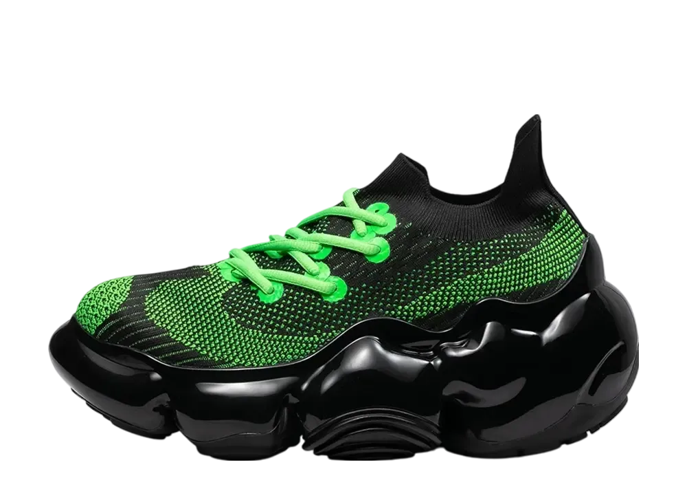 グラウンズ ムーピー EL "ブラックネオングリーン/ブラックソリッド"