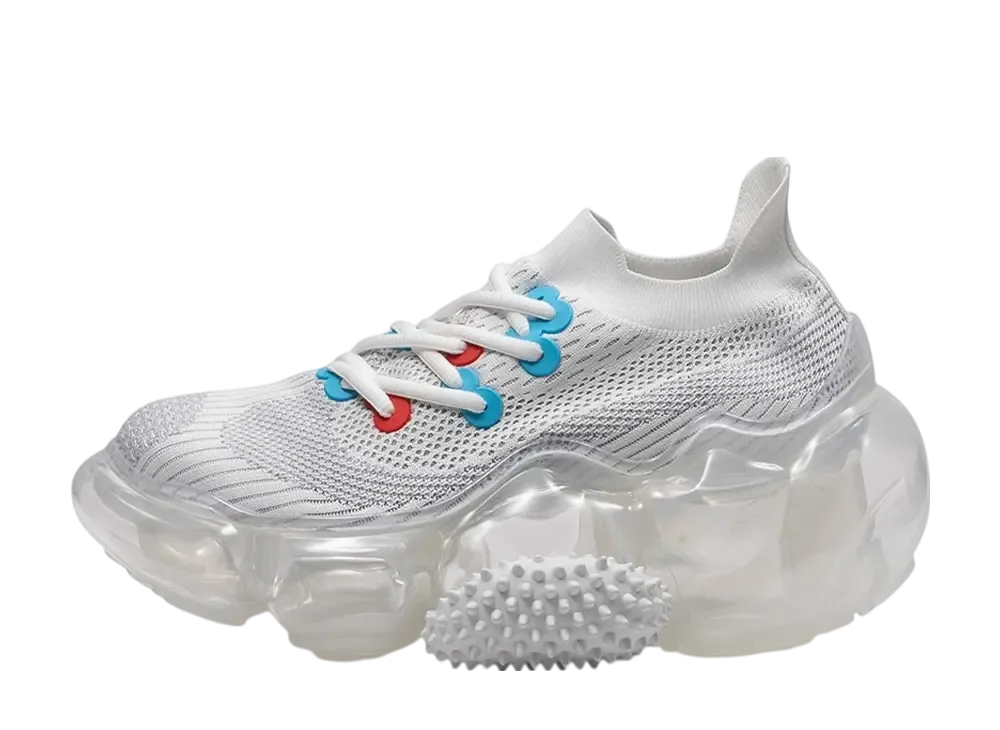 グラウンズ ムーピー EL マッサージ ボール "ホワイトグレー/クリア"