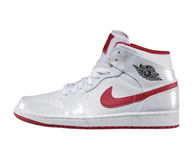 ナイキ エアジョーダン 1 ミッド "ホワイト/ジム レッド"