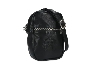 Chrome Hearts Cemetery Cross Patch Taka Mini Leather Shoulder Bag "Black"