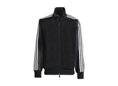 adidas x Jeremy Scott Faux Leather Mesh Track Top "Black"