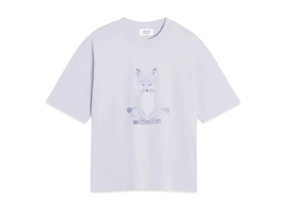 Maison Kitsune Yoga Fox Boxy T-Shirt "Soft Mauve"