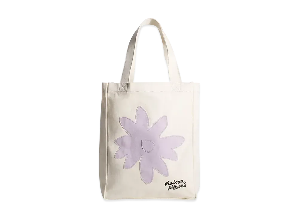 Maison Kitsune Daisy Flower Tote "Rich Vanilla"