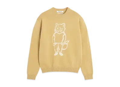 Maison Kitsune Dressed Fox Intarsia Jumper "Cork"