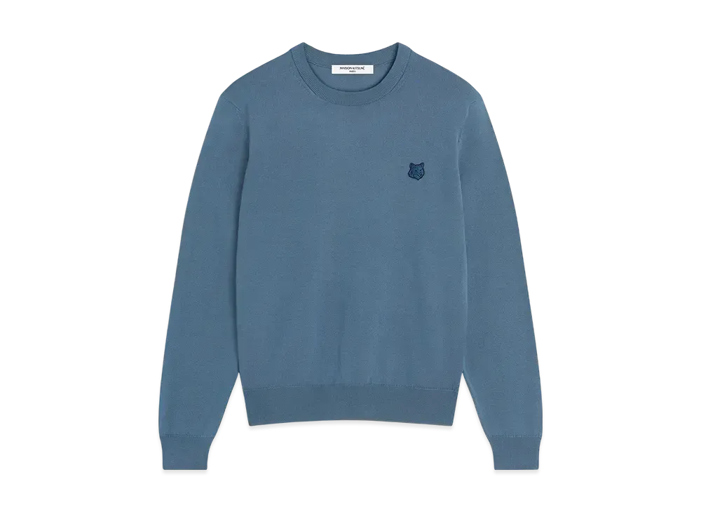 Maison Kitsune Bold Fox Head Patch Regular Jumper "Breton Blue"