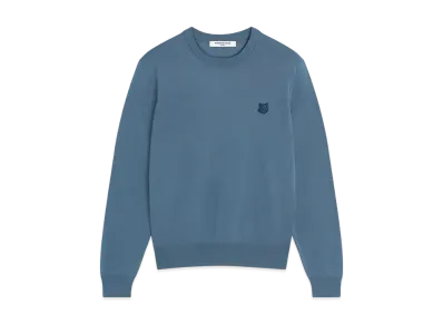 Maison Kitsune Bold Fox Head Patch Regular Jumper "Breton Blue"