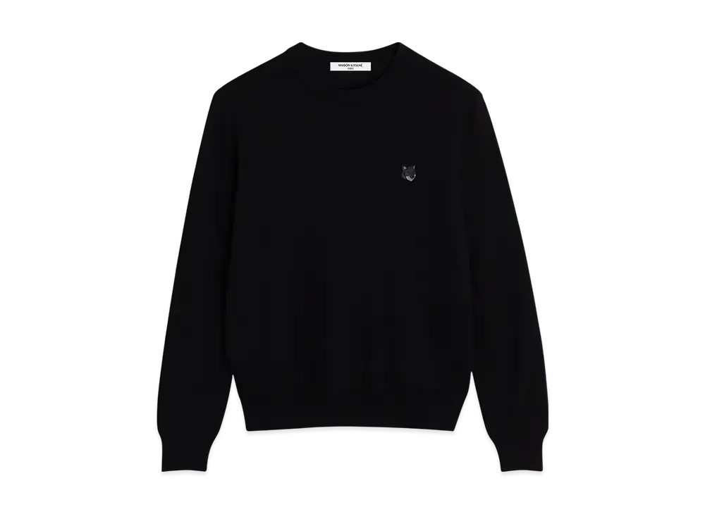 Maison Kitsune Bold Fox Head Patch Regular Jumper "Black"