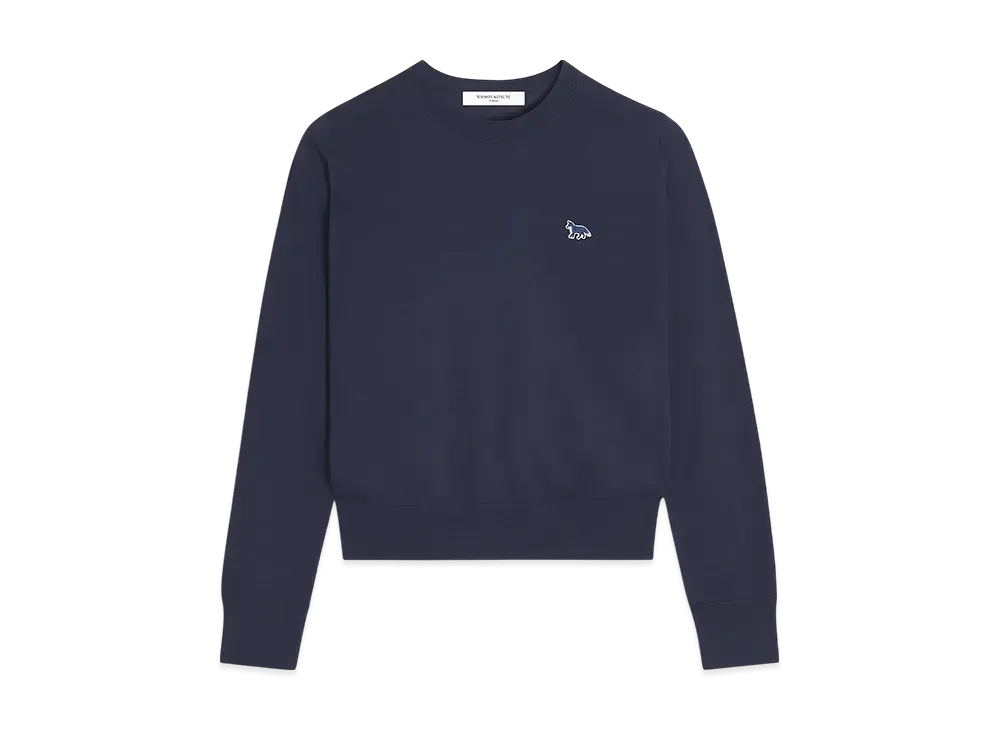 Maison Kitsune Baby Fox Patch Regular Jumper "Deep Navy"