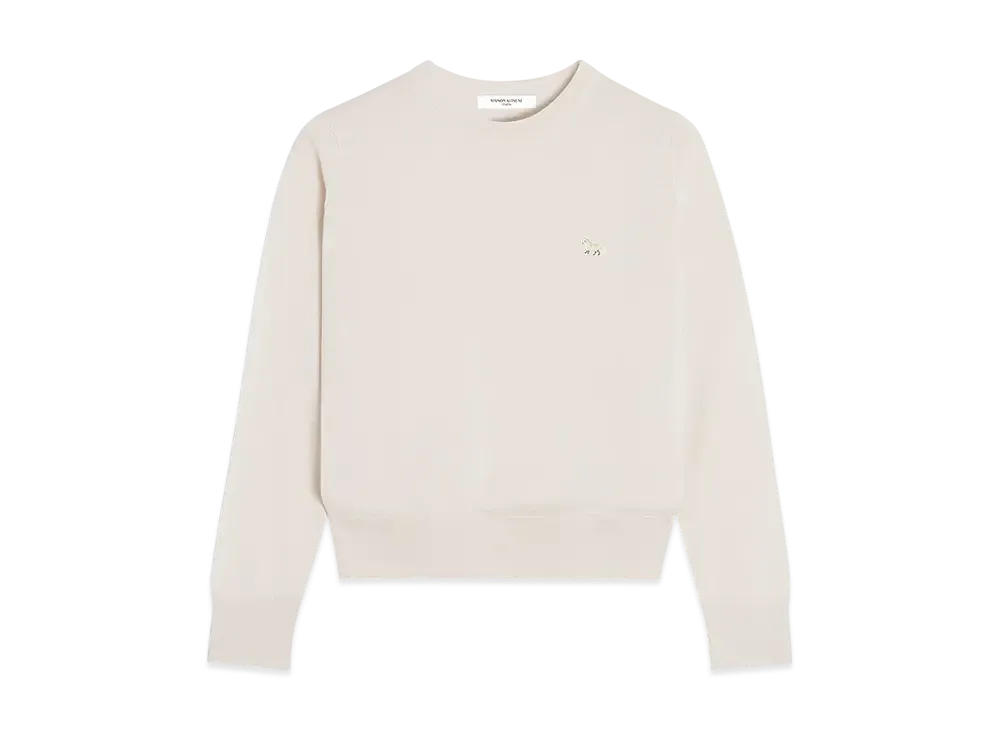 Maison Kitsune Baby Fox Patch Regular Jumper "Marble"