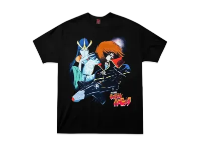 Geeks Rule x Captain Harlock Silkscreen Printing T Shirt "Black"