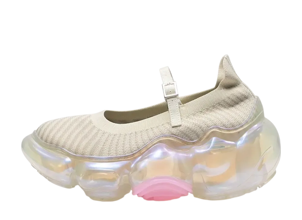 グラウンズ ウィメンズ ムーピー ニット パンプス "クリーム/オーロラ"