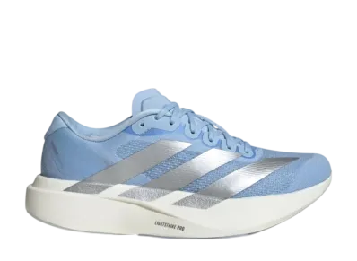 adidas Women's Adizero EVO SL "Glow Blue/Silver Metallic/Cloud White"