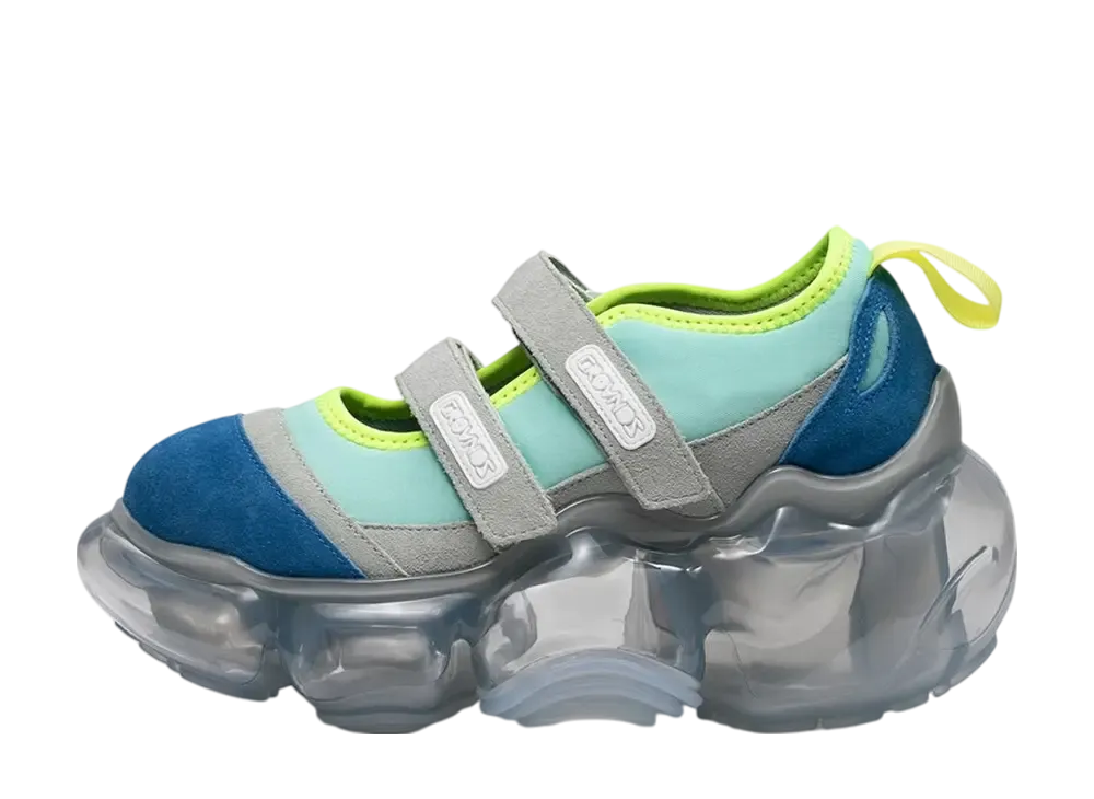 グラウンズ ウィメンズ ムーピー メリージェーン ダブル "ブルーミント/アイスグレー"