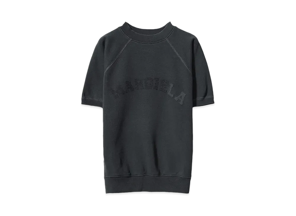 Maison Margiela Short Sleeve Sweatshirt "WASHED BLACK"