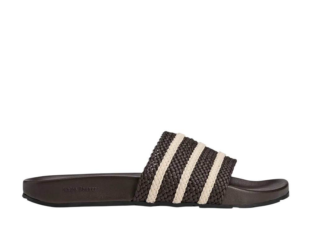 Wales Bonner × adidas Adilette "Dark Brown/Wonder White/Night Brown"