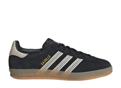 adidas Women's Gazelle Indoor "Core Black/Wonder White/Gum"